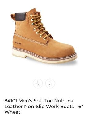DieHard Men's Wheat Nubuck Work Boots - 6" Soft Toe